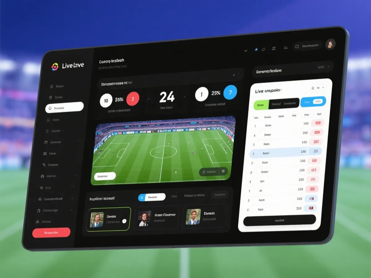 赛事直播与比分联动示意图